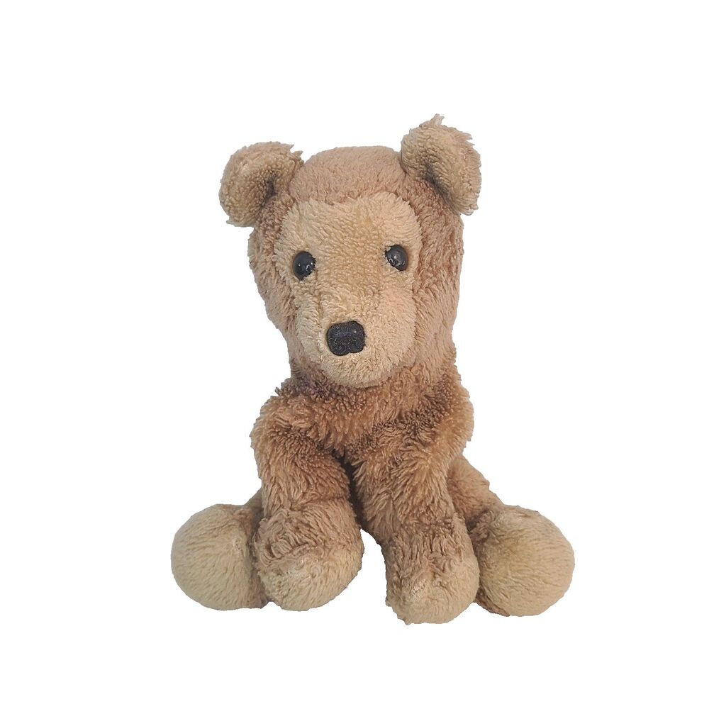 VTG 1975 R Dakin Teddy Bear Plush 9" Brown Stuffed Animal Ground Nutshells Korea